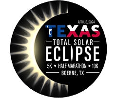 Texas Total Solar Eclipse Half Marathon logo on RaceRaves