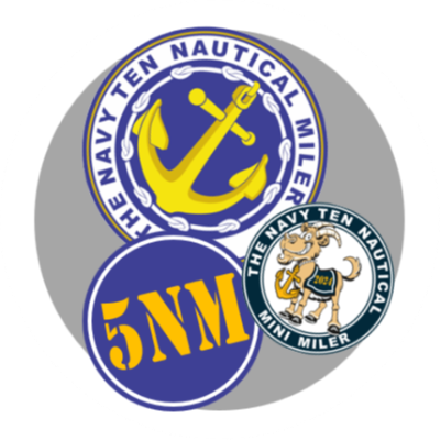 Navy Ten Nautical Miler logo on RaceRaves