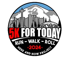 Here and Now Project 5K for Today logo on RaceRaves