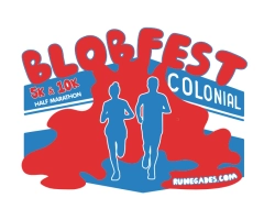 Blobfest 5K, 10K & Half Marathon logo on RaceRaves