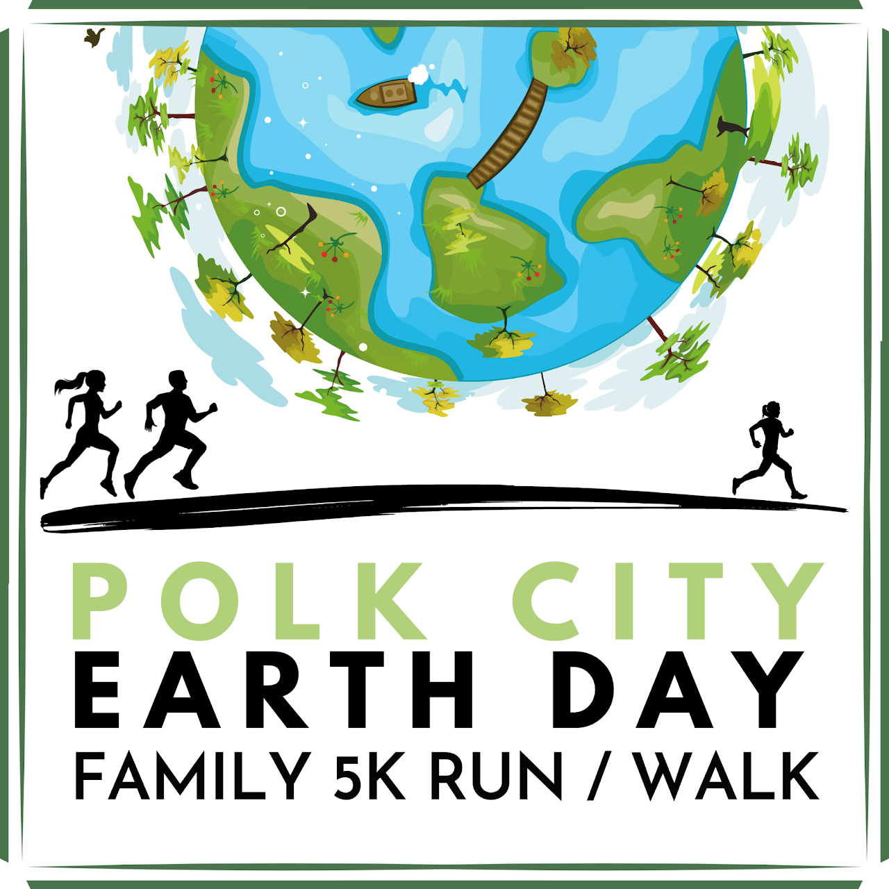 Polk City Earth Day 5K logo on RaceRaves