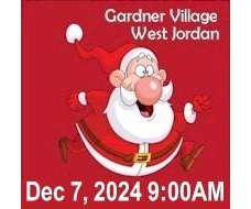 Utah Santa Run Gardner Village logo on RaceRaves