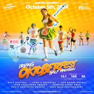 Irving Oktoberfest Half Marathon, 10K & 5K logo on RaceRaves