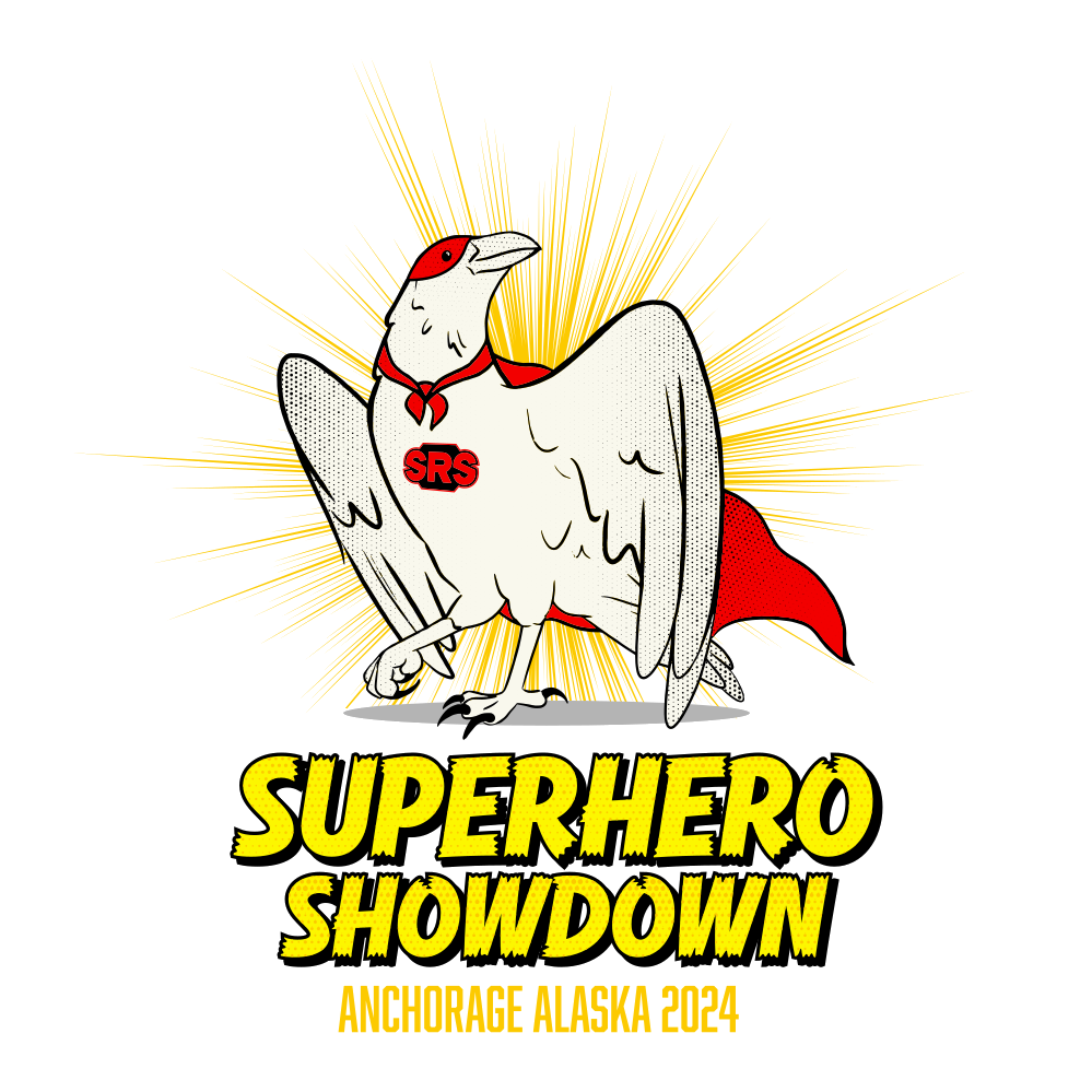 Superhero Showdown logo on RaceRaves