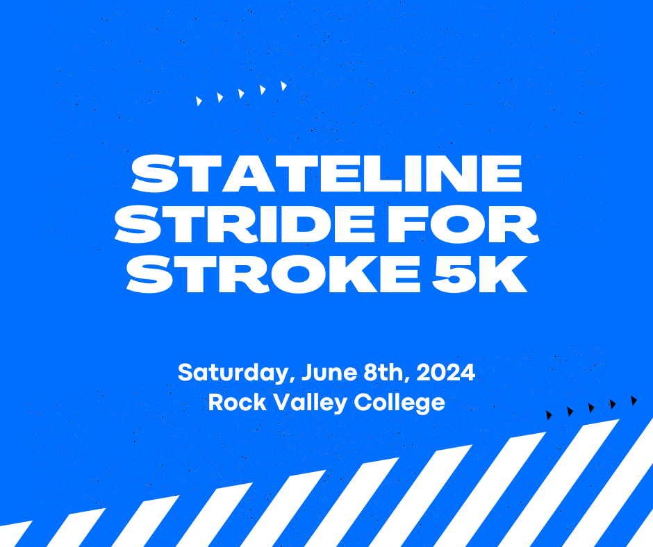 Stateline Strides for Stroke 5K logo on RaceRaves