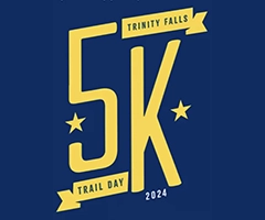 Trinity Falls Trail Day 5K logo on RaceRaves