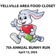 Yellville Area Food Closet Bunny Run logo on RaceRaves