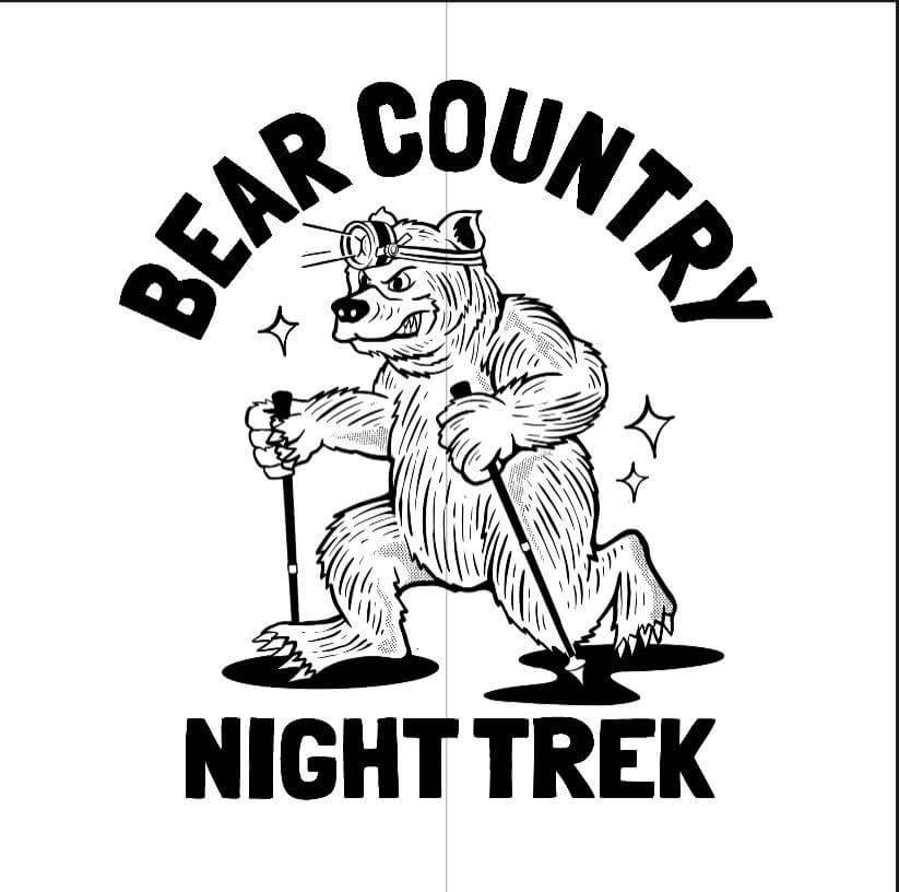 Bear Country Night Trek logo on RaceRaves