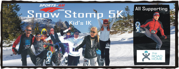 Snow Stomp 5K logo on RaceRaves