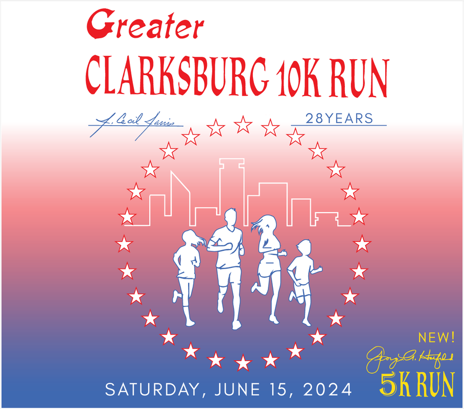 Greater Clarksburg 10K logo on RaceRaves