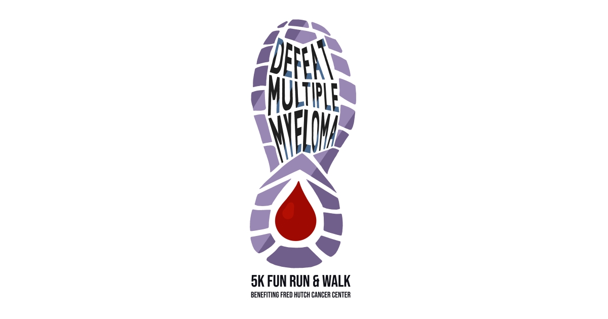 Defeat Myeloma 5K logo on RaceRaves