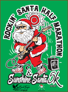 Rockin Santa Half Marathon & Sunshine Santa 5K logo on RaceRaves