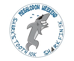 Shark’s Tooth 10K & Shark Fin 5K logo on RaceRaves