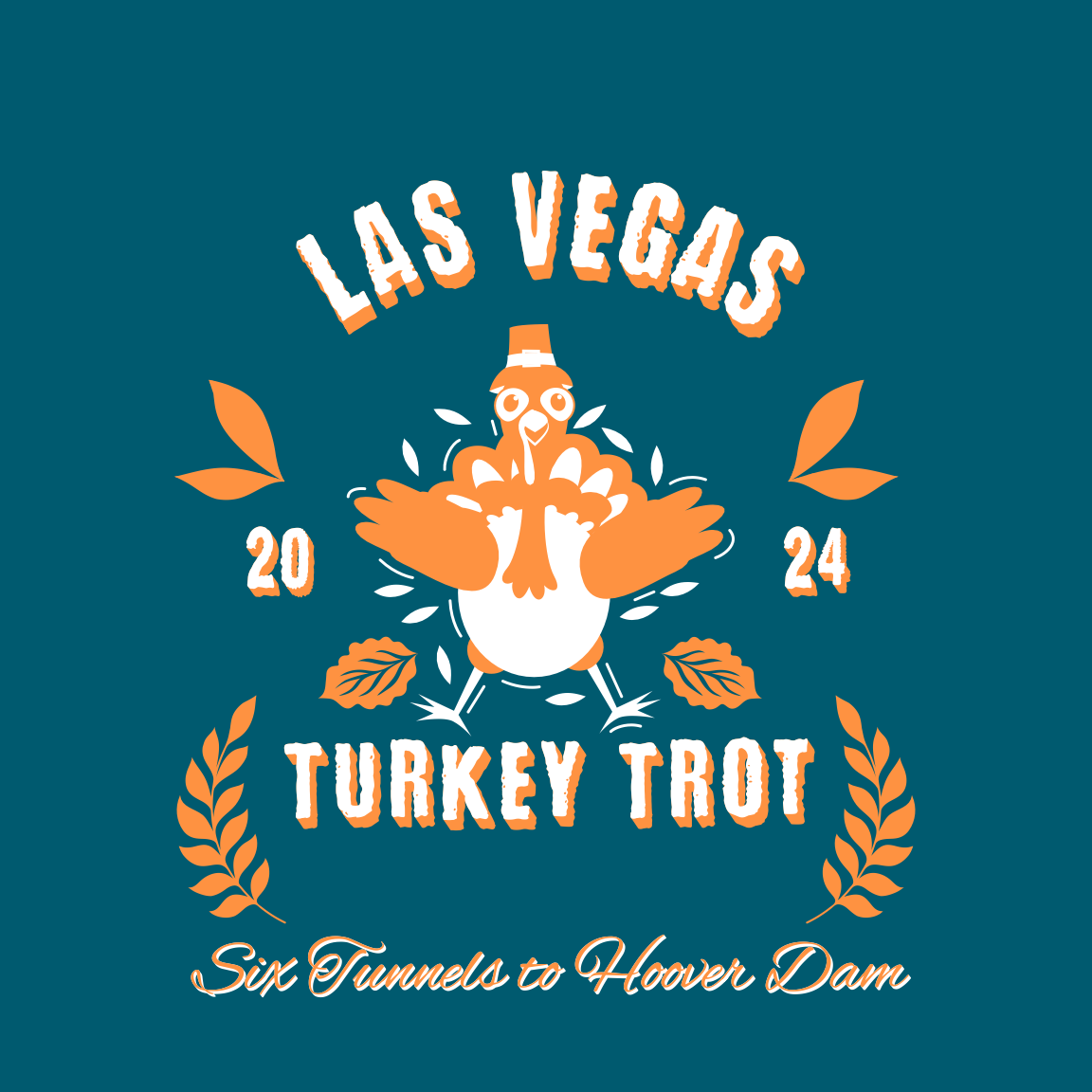 Six Tunnels to Hoover Dam Las Vegas Turkey Trot logo on RaceRaves