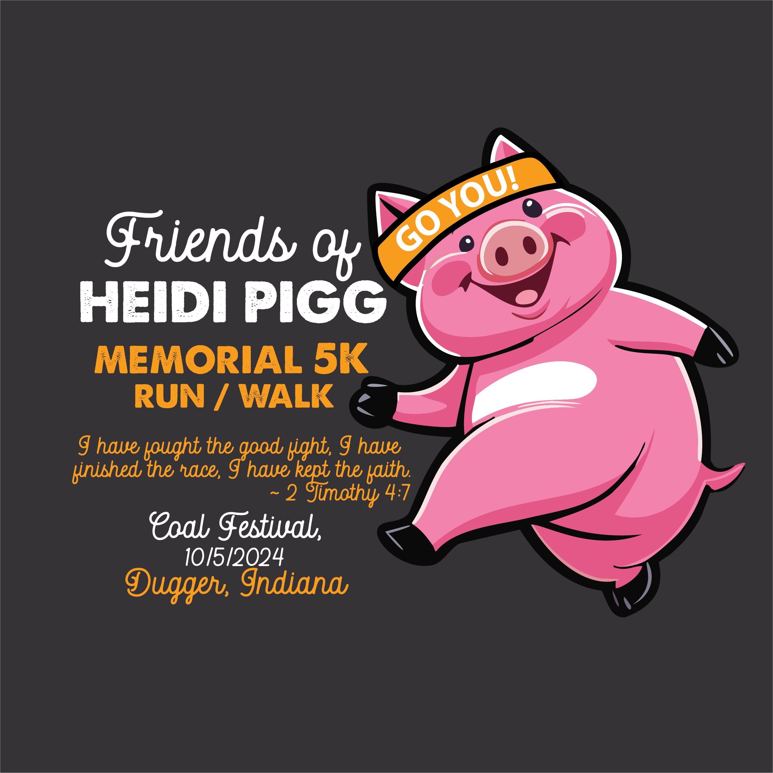 Friends of Heidi Pigg Memorial 5K logo on RaceRaves