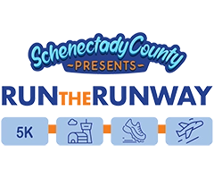 Schenectady County Run the Runway 5K logo on RaceRaves
