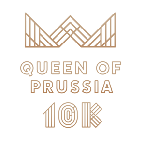 Queen of Prussia 10K logo on RaceRaves