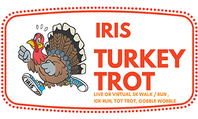 Turkey Trot for IRIS logo on RaceRaves