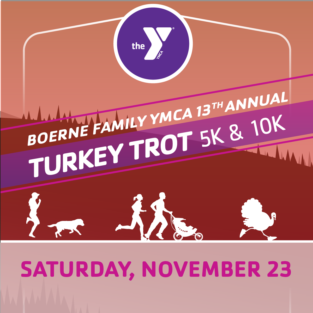 Boerne Family YMCA Turkey Trot 5K & 10K logo on RaceRaves