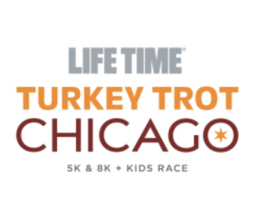 Life Time Turkey Trot Chicago logo on RaceRaves