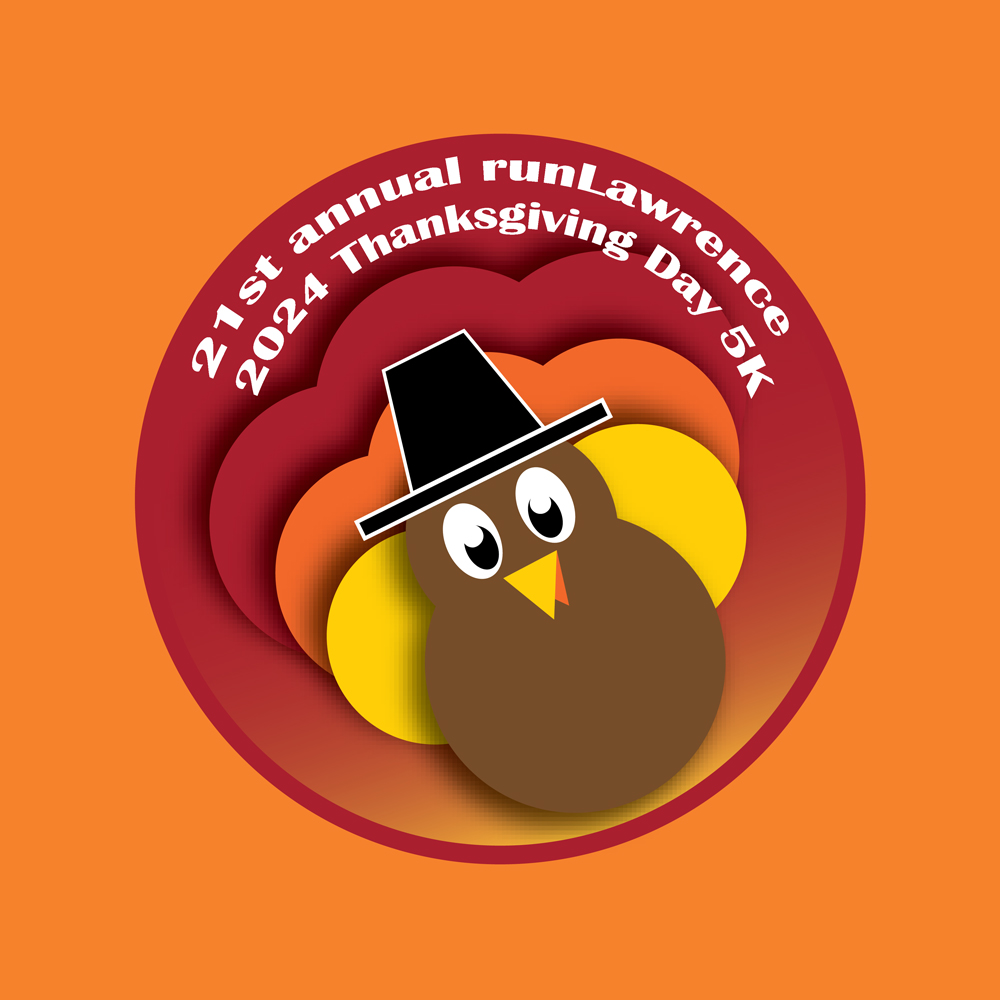 runLawrence Thanksgiving Day 5K logo on RaceRaves