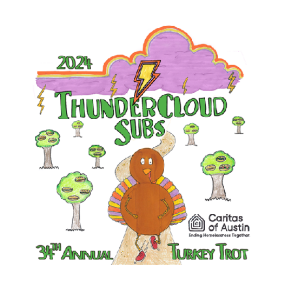 Austin ThunderCloud Subs Turkey Trot logo on RaceRaves