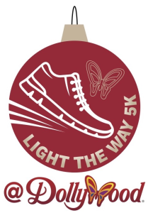 Dollywood’s Light The Night 5K logo on RaceRaves