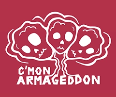 C’mon Armageddon logo on RaceRaves