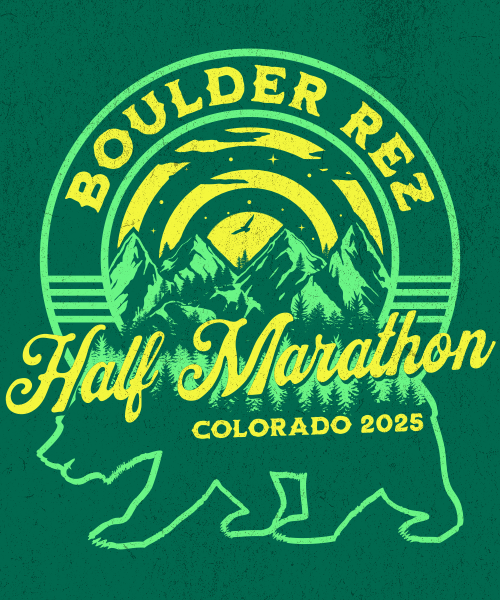 Boulder Rez Half Marathon logo on RaceRaves