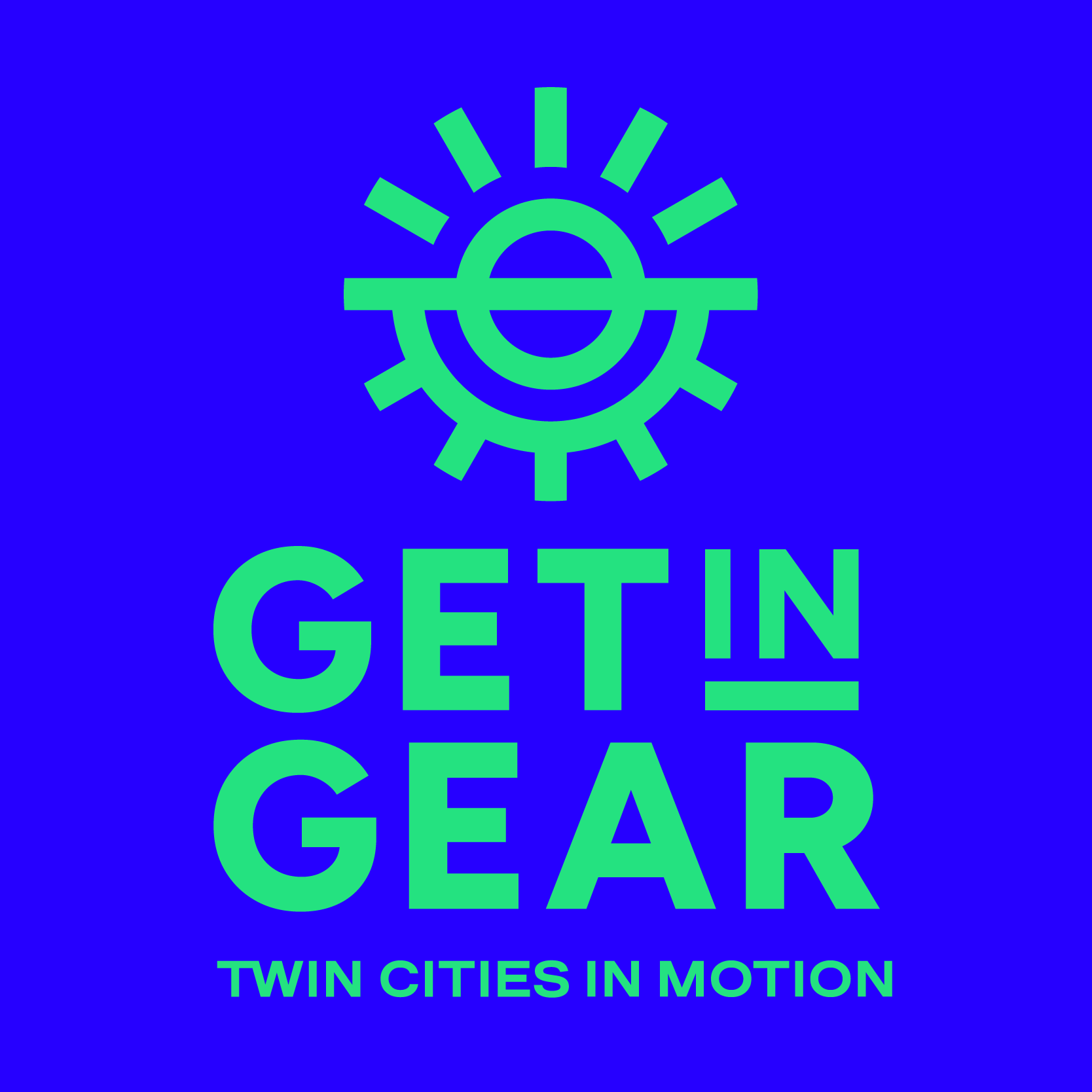 Get in Gear Half Marathon logo on RaceRaves