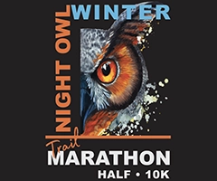 Winter Night Owl Trail Marathon, Half Marathon & 10K logo on RaceRaves