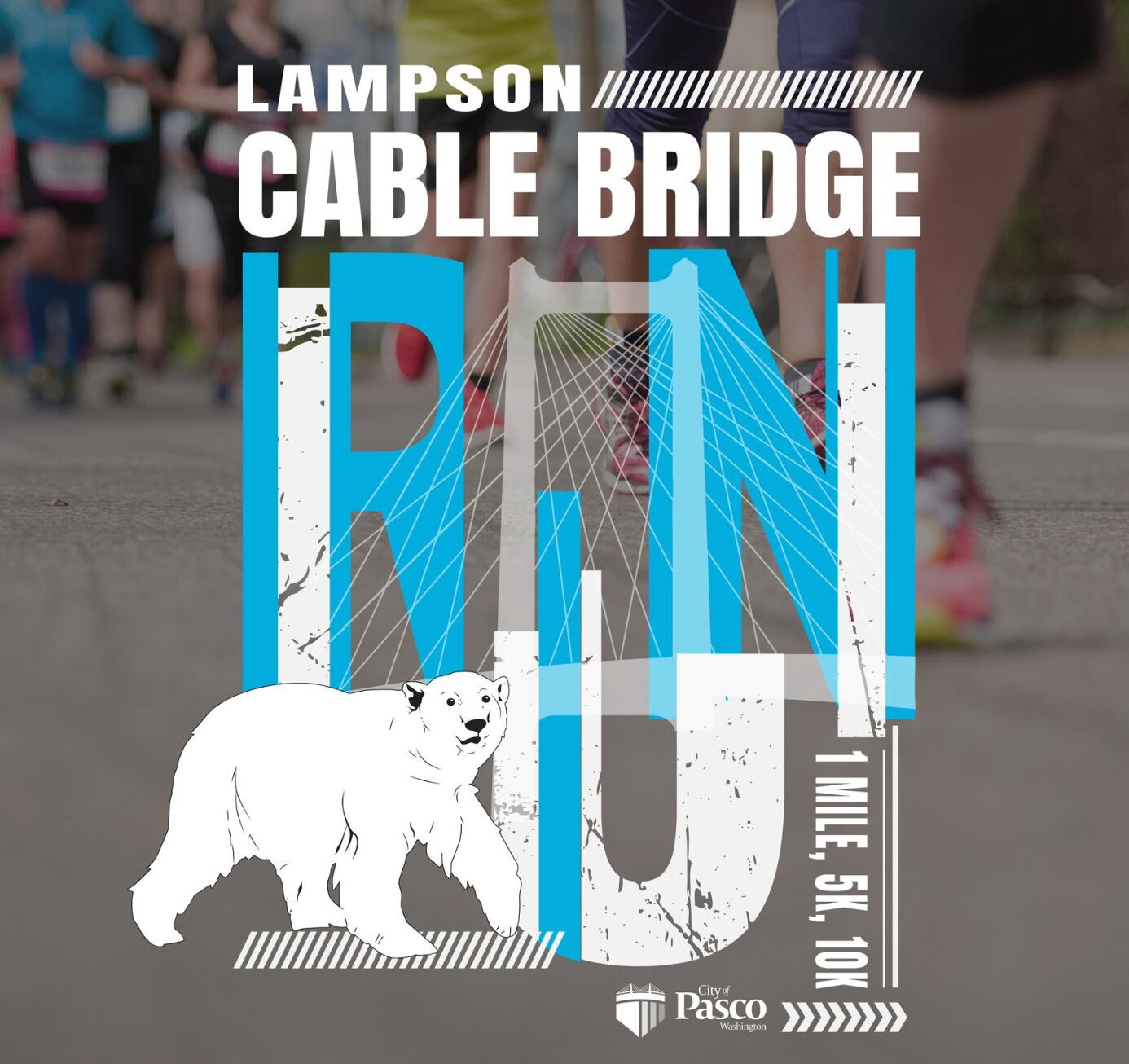 Lampson Cable Bridge Run logo on RaceRaves