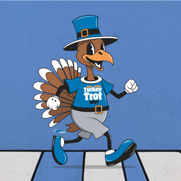 Ann Arbor Thanksgiving Day Turkey Trot logo on RaceRaves