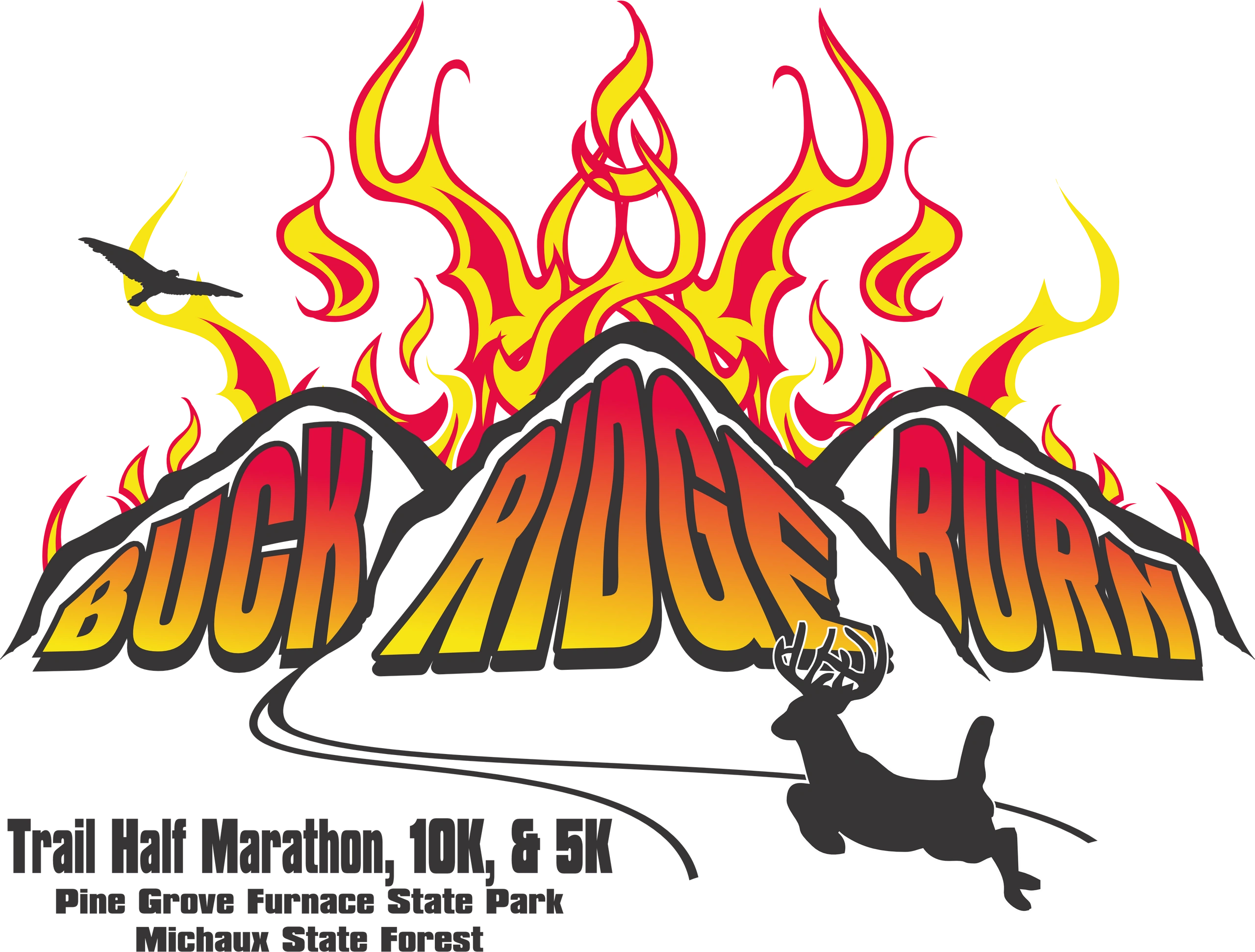 Buck Ridge Burn Half Marathon, 10K & 5K logo on RaceRaves