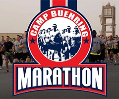 Camp Buehring Kuwait Marathon logo on RaceRaves