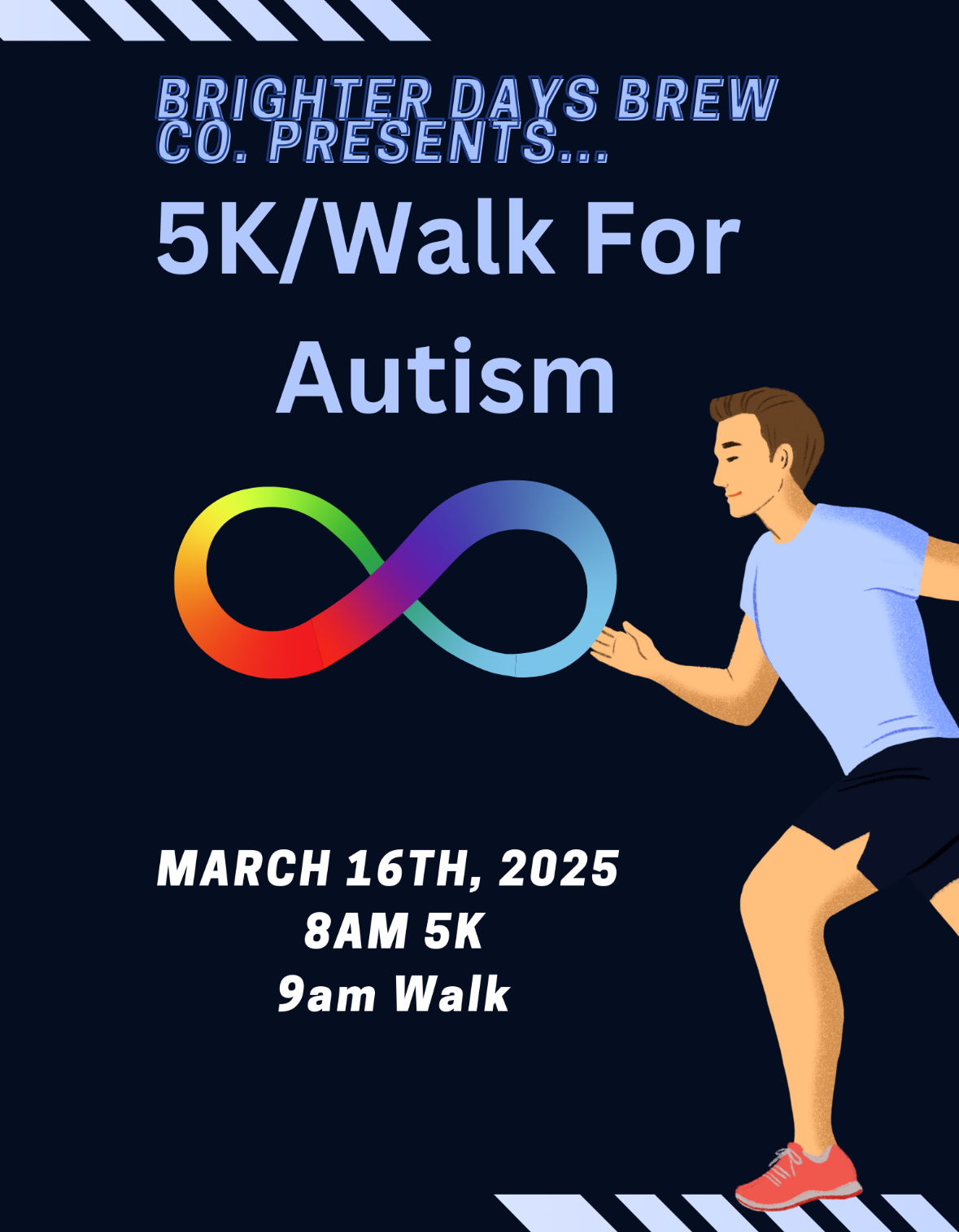 Brighter Days 5K for Autism logo on RaceRaves