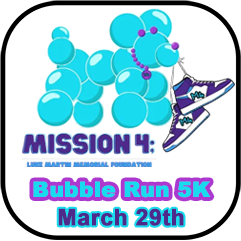 Mission 4 Bubble Run 5K logo on RaceRaves