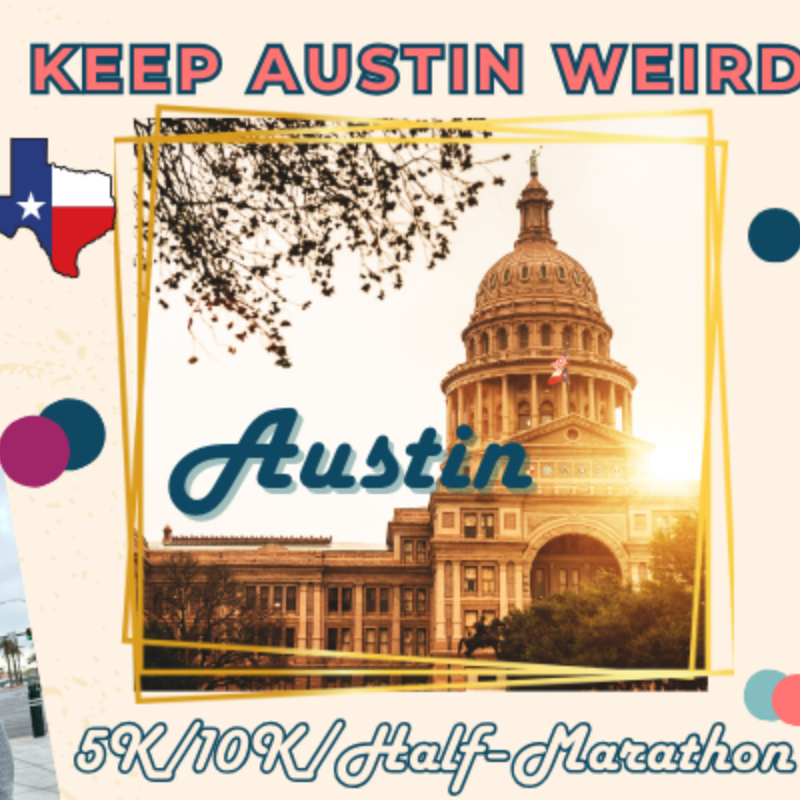 Run Austin “Keep Austin Weird” Fall logo on RaceRaves