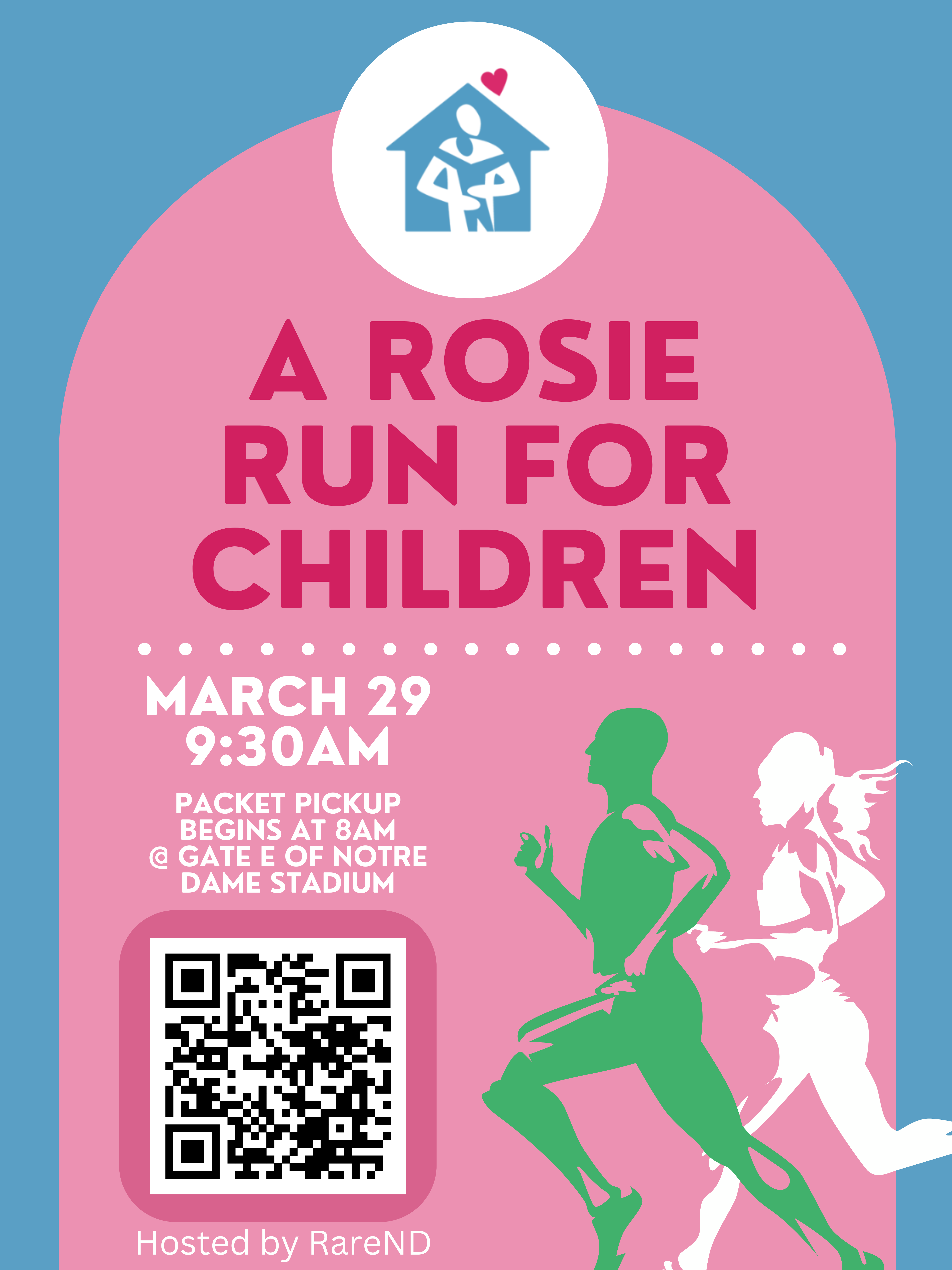 A Rosie Run for Children 5K logo on RaceRaves