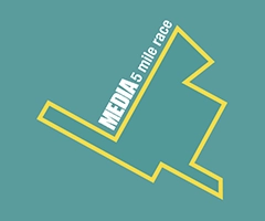 Media 5 Mile Race logo on RaceRaves