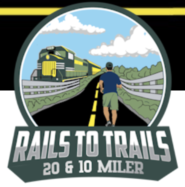 Rails to Trails 10 & 20 Miler logo on RaceRaves