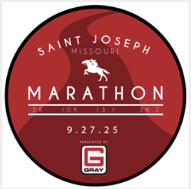 St. Joseph, Missouri Marathon logo on RaceRaves