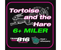 Tortoise and the Hare 6 Miler logo on RaceRaves