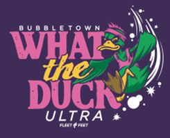 Bubbletown What The Duck Ultra logo on RaceRaves