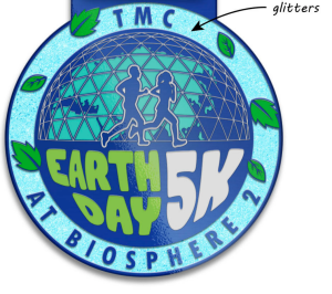 TMC Earth Day 5K at the Biosphere 2 logo on RaceRaves