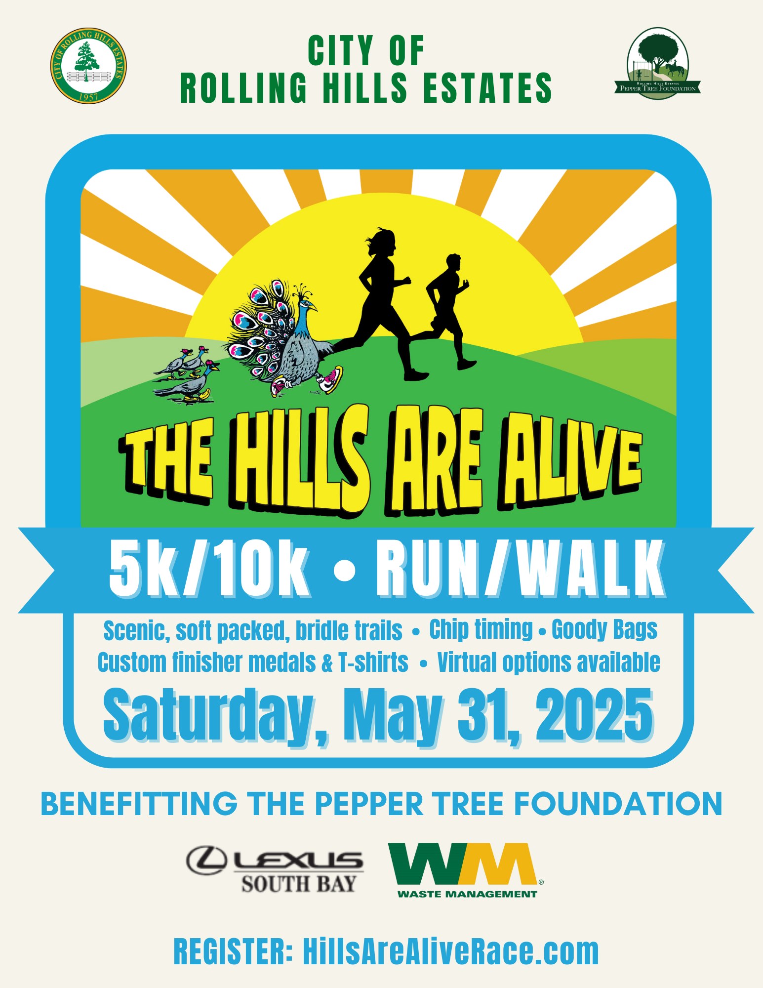 The Hills Are Alive 10K & 5K logo on RaceRaves