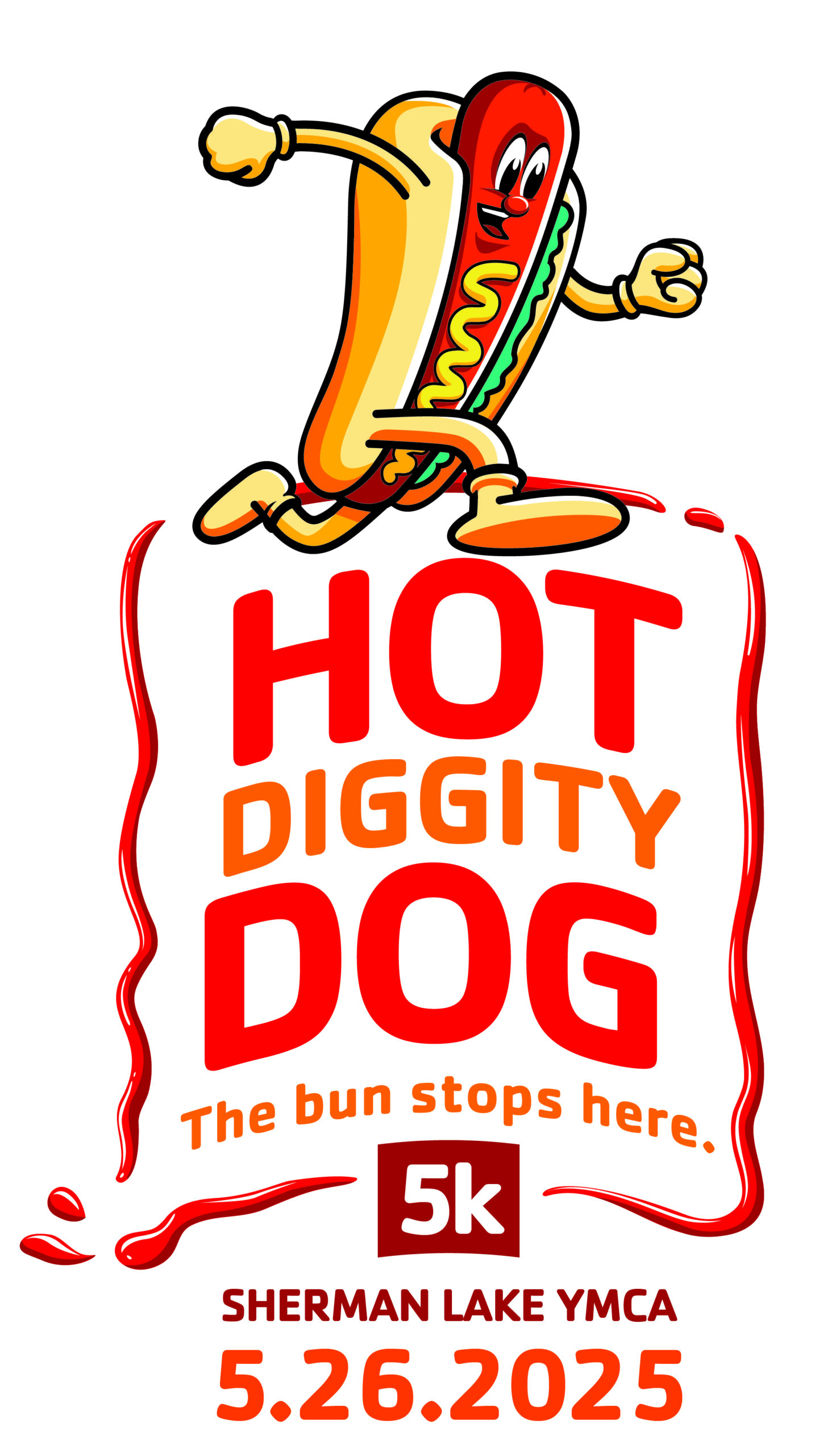 Sherman Lake YMCA Hot Diggity Dog 5K logo on RaceRaves