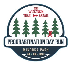 Wisconsin Trail Assail Procrastination Run logo on RaceRaves