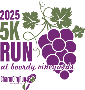 Charm City Run 5K at Boordy Vineyards logo on RaceRaves