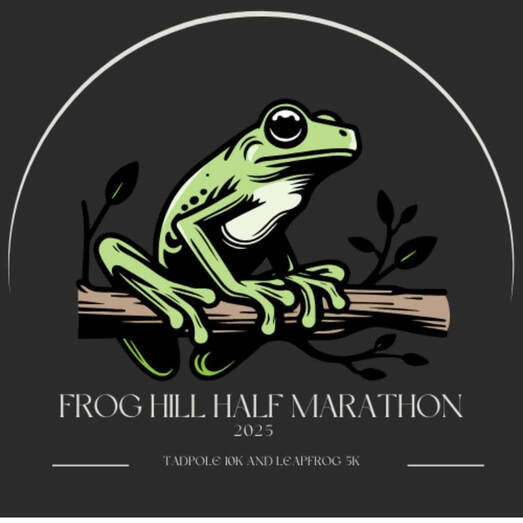 Frog Hill Half Marathon, 10K & Leapfrog 5K logo on RaceRaves